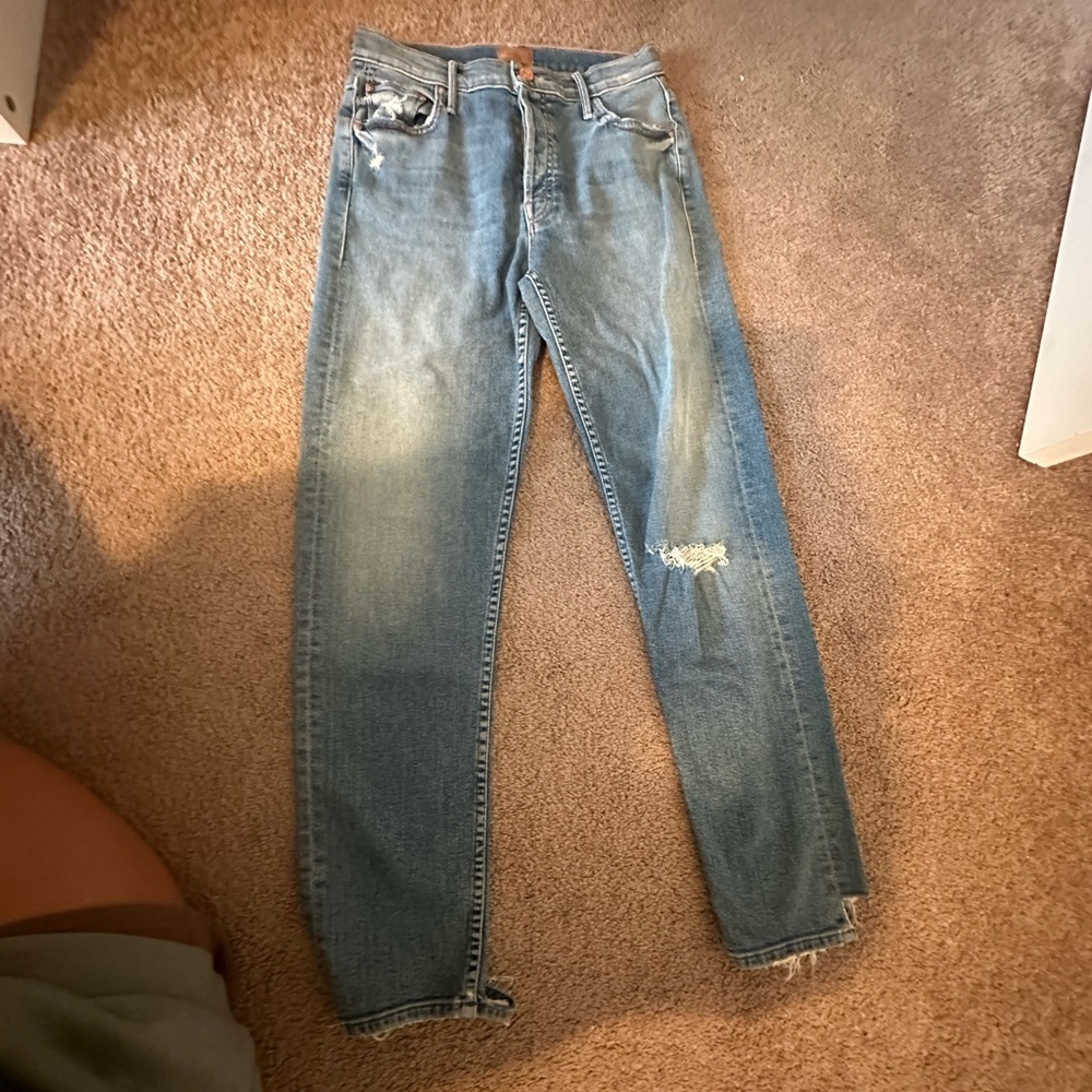 Mother blue jeans